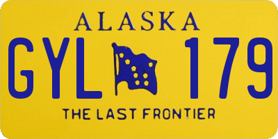 AK license plate GYL179