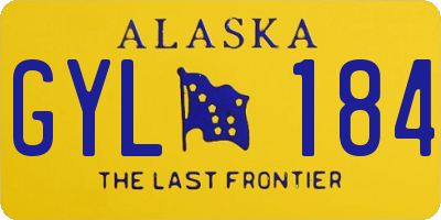 AK license plate GYL184