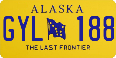 AK license plate GYL188