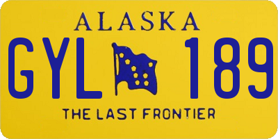 AK license plate GYL189