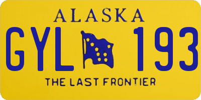 AK license plate GYL193
