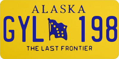 AK license plate GYL198