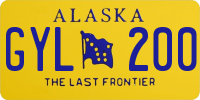AK license plate GYL200