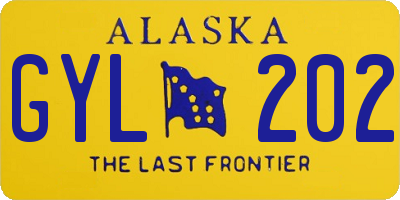AK license plate GYL202