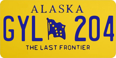 AK license plate GYL204