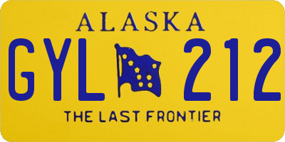 AK license plate GYL212