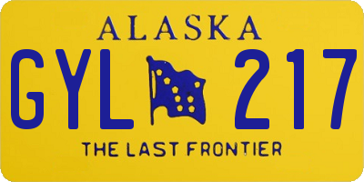 AK license plate GYL217