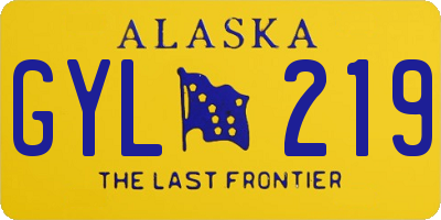 AK license plate GYL219