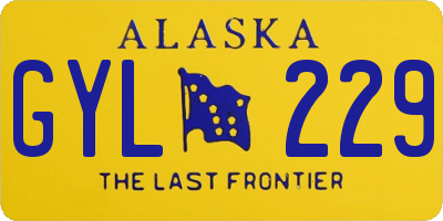 AK license plate GYL229