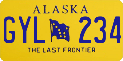 AK license plate GYL234