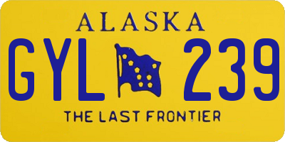 AK license plate GYL239