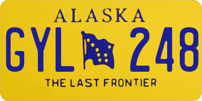 AK license plate GYL248