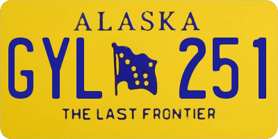 AK license plate GYL251