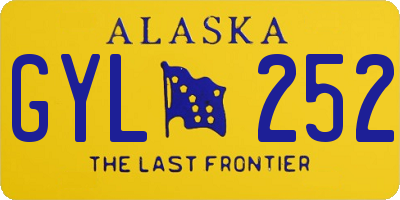 AK license plate GYL252