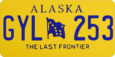 AK license plate GYL253