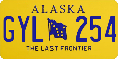 AK license plate GYL254