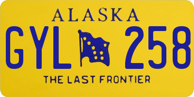 AK license plate GYL258