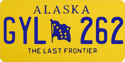 AK license plate GYL262