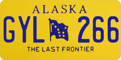 AK license plate GYL266