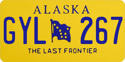 AK license plate GYL267