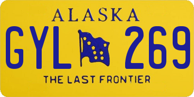 AK license plate GYL269