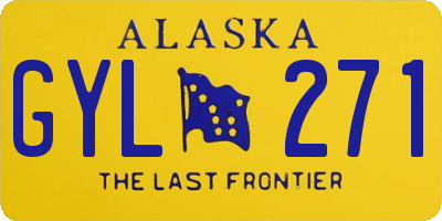 AK license plate GYL271