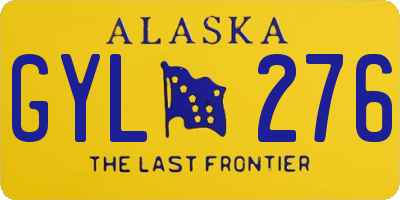 AK license plate GYL276