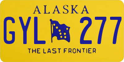 AK license plate GYL277