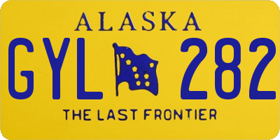 AK license plate GYL282
