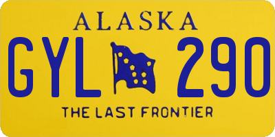 AK license plate GYL290