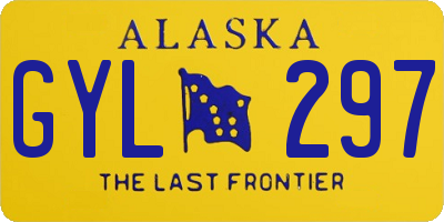 AK license plate GYL297