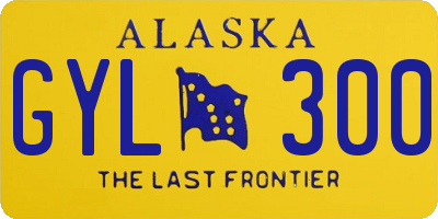 AK license plate GYL300