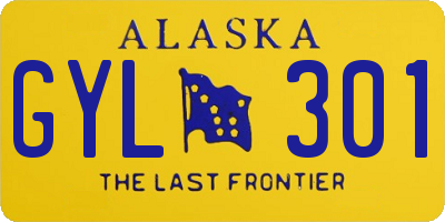 AK license plate GYL301