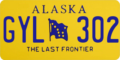 AK license plate GYL302