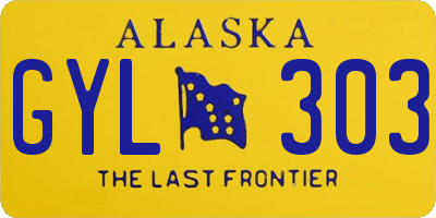 AK license plate GYL303