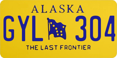 AK license plate GYL304