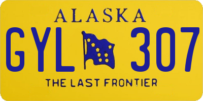 AK license plate GYL307