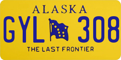 AK license plate GYL308