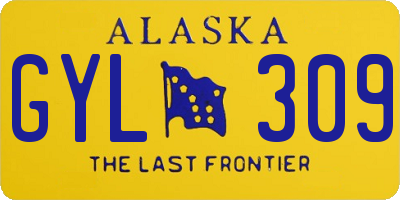 AK license plate GYL309