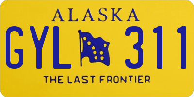 AK license plate GYL311