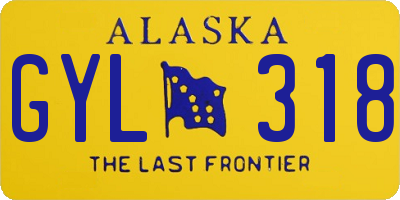 AK license plate GYL318