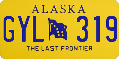 AK license plate GYL319
