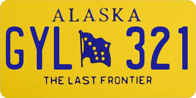 AK license plate GYL321