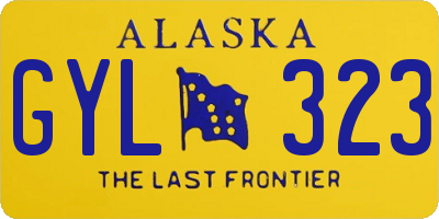 AK license plate GYL323