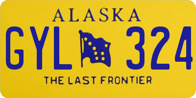 AK license plate GYL324
