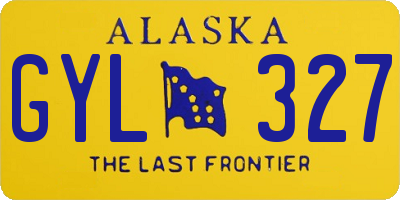 AK license plate GYL327