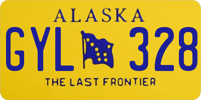 AK license plate GYL328