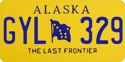 AK license plate GYL329