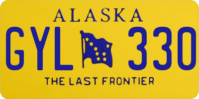 AK license plate GYL330