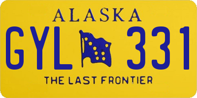 AK license plate GYL331
